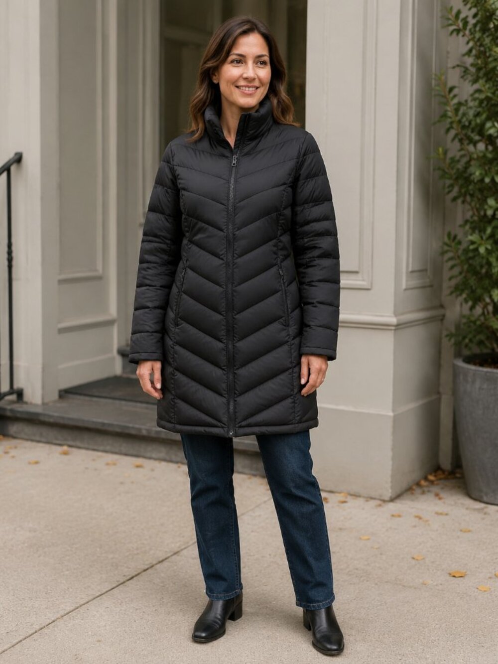 Gotcha Glacier Down Filled Winter Puffer Jacket Black SZ L